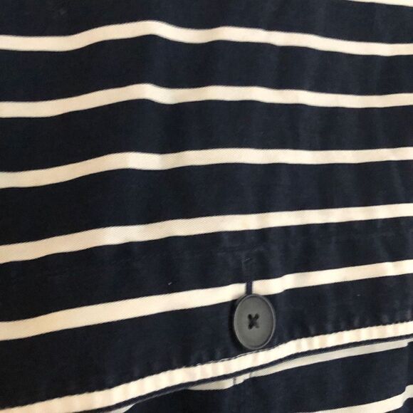 GAP Navy and white double breasted, striped nautical jacket, pea coat size M - Picture 6 of 7